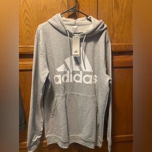Adidas Heather Gray Pullover Hoodie